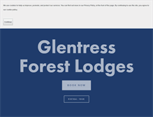 Tablet Screenshot of glentressforestlodges.co.uk